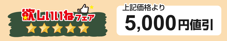 5,000円値引き